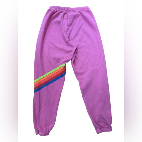 Aviator Nation Rare Pink 5 Stripe Sweatpants - Picture 4 of 8